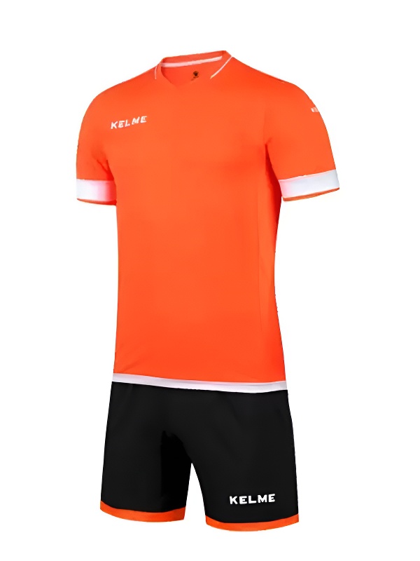 Футбольная форма KELME Short Sleeve Football Uniform (Orange/Black)