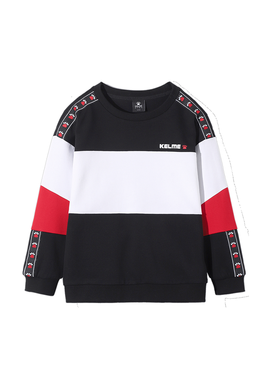 Детский свитшот KELME Boys Knitted Sweater (Black/White)