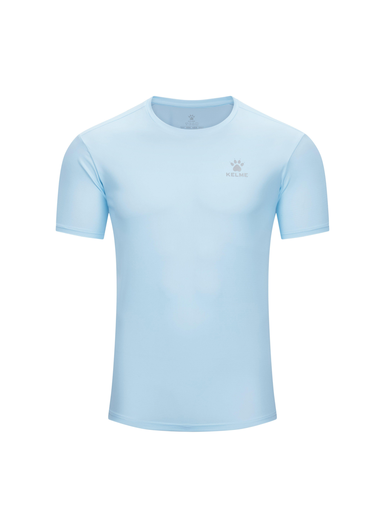 Футболка KELME Crew Neck T-Shirt Light Blue