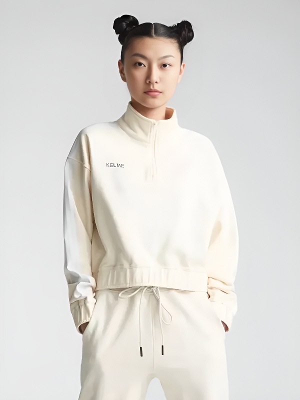 Свитшот KELME Half Cardigan Sweater White
