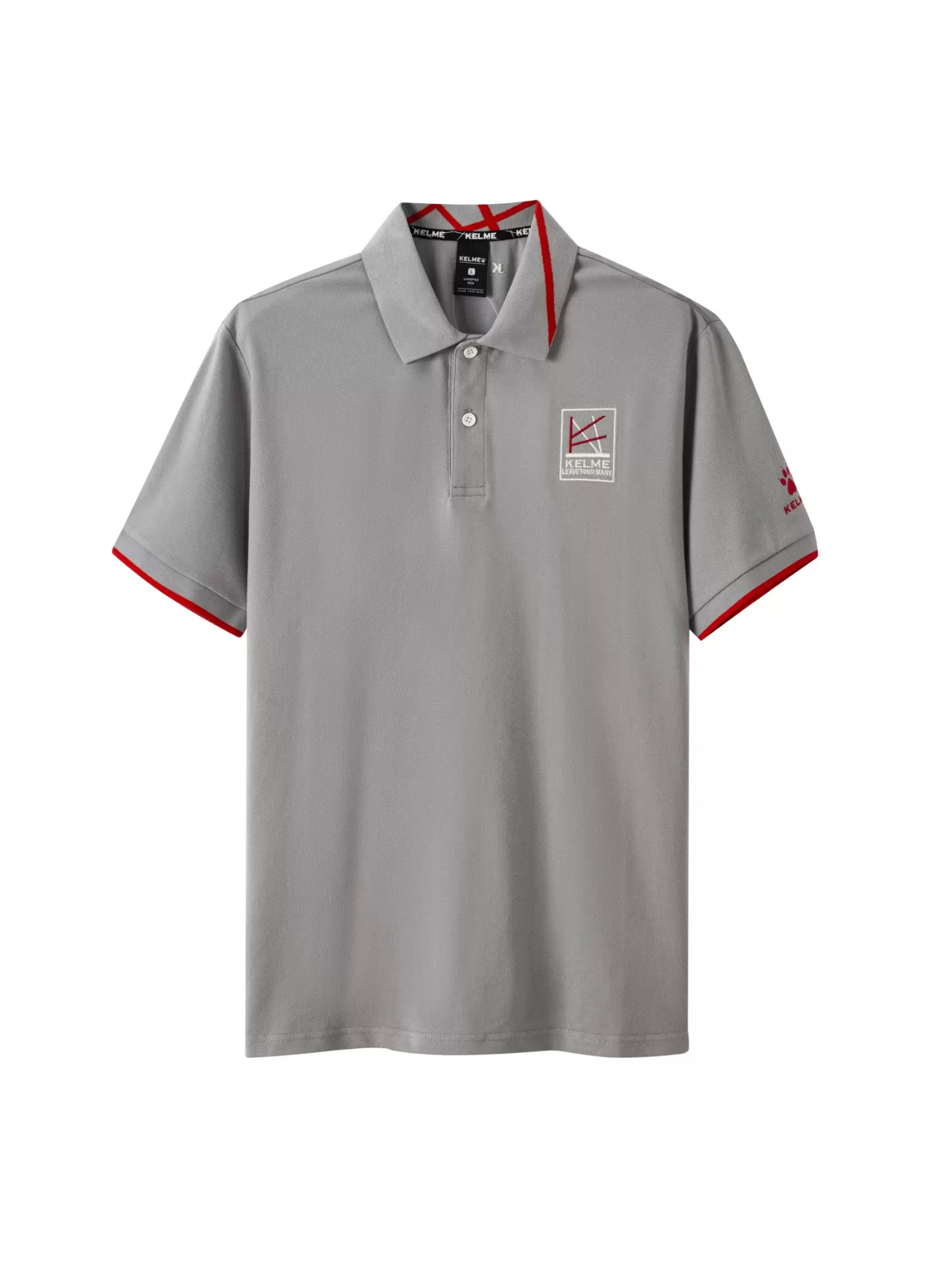 Футболка-поло KELME Knitted Polo Shirt Grey