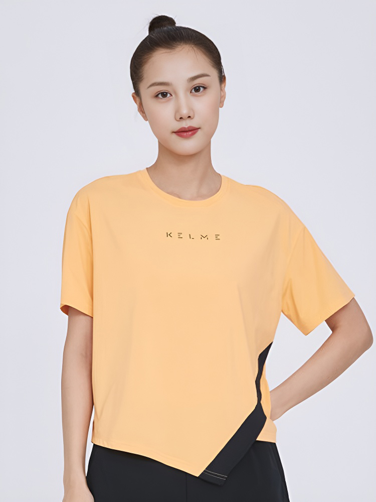 Футболка KELME Round Neck Short Sleeve T-Shirt Orange
