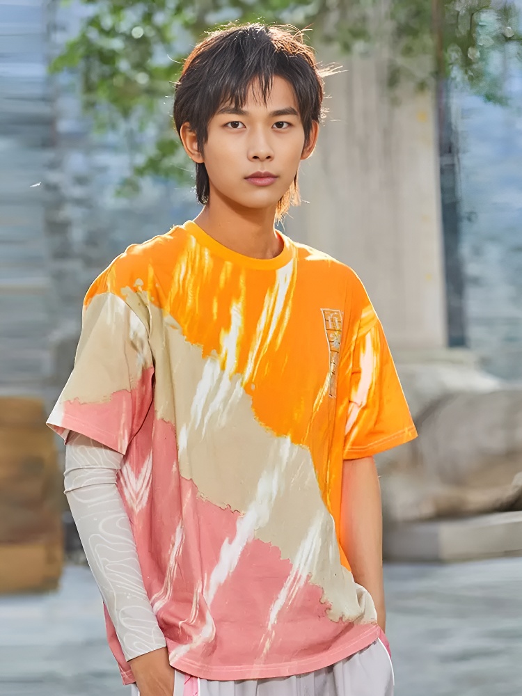 Футболка KELME Round Neck T-Shirt (Orange/Beige)
