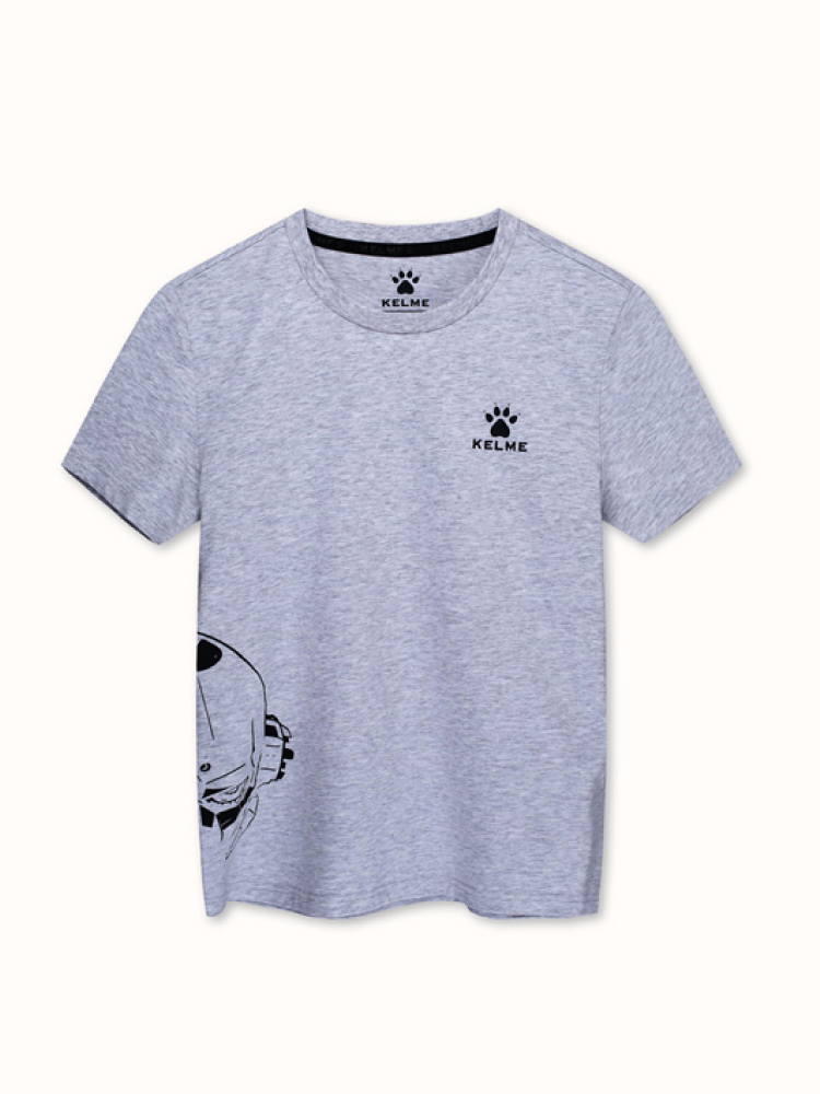 Детская футболка KELME Boys Short Sleeve T-Shirt Grey