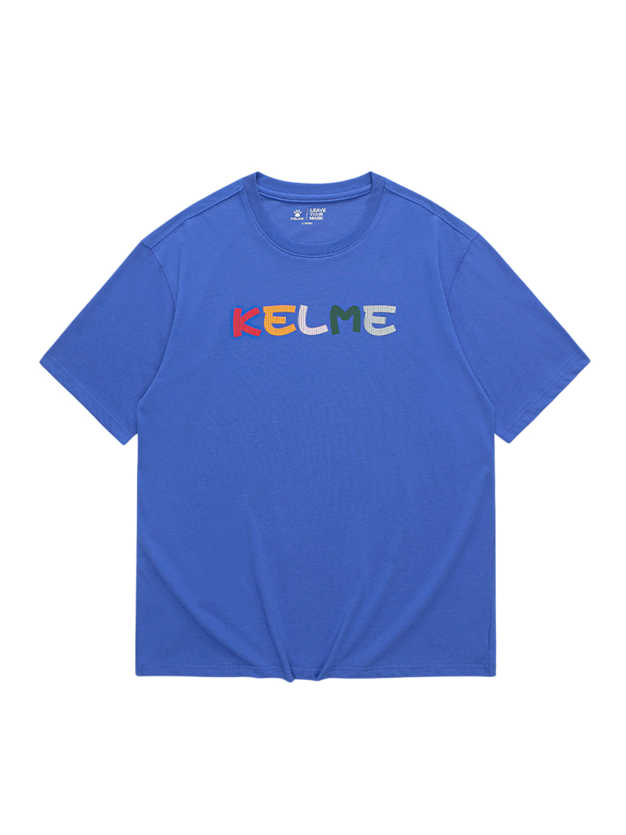 Футболка KELME Round Neck Short Sleeve T-Shirt Blue