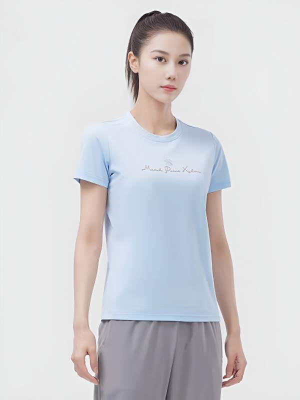 Футболка KELME Round Neck Short Sleeve T-Shirt Blue