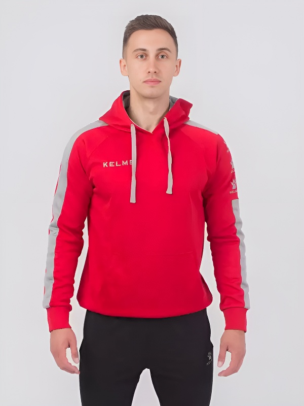 Худи KELME Sweatshirt Street Hoodie Red