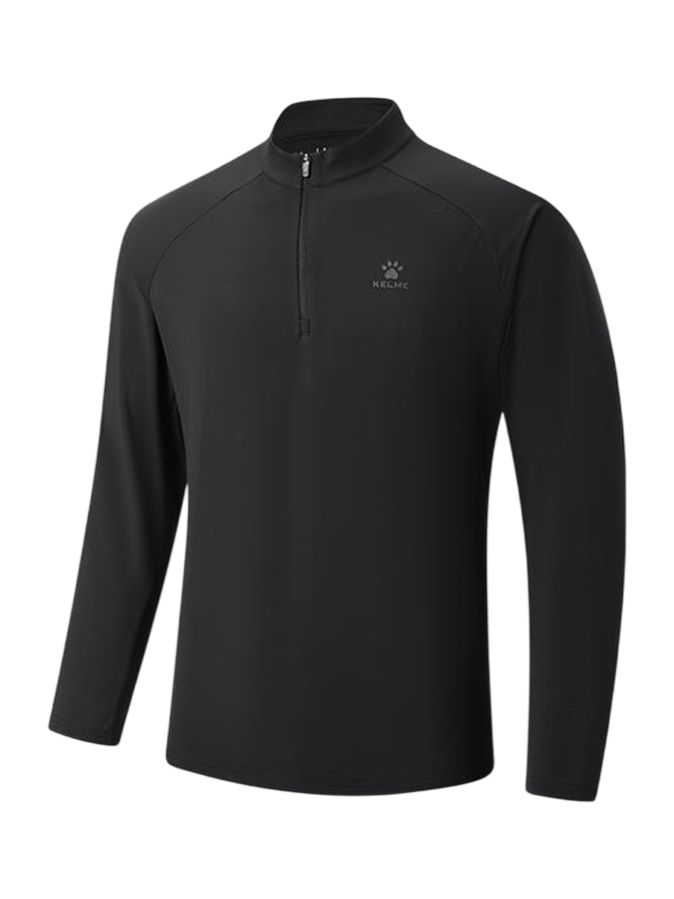 Олимпийка KELME Half-open Long-sleeved T-shirt Black