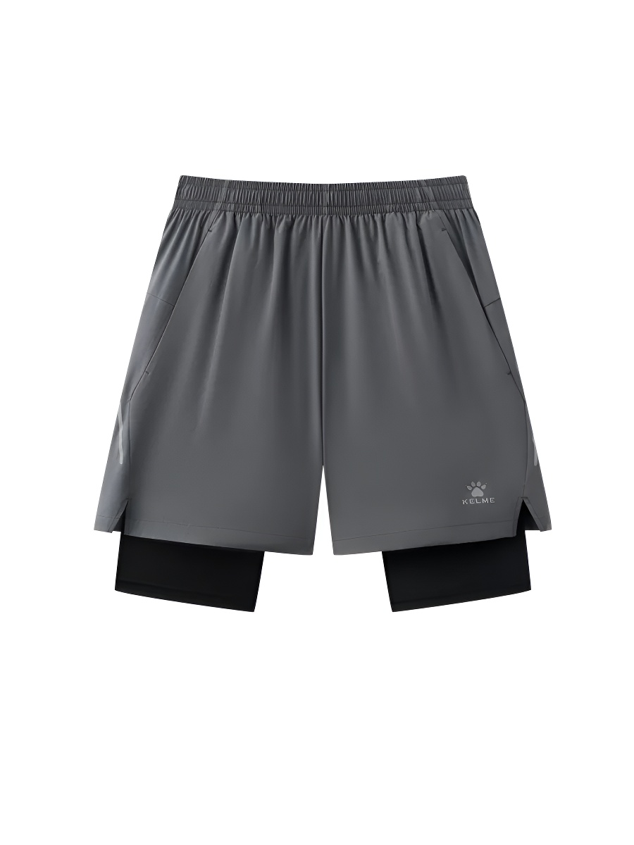 Шорты KELME Woven Shorts (Faux Two-Piece) Dark Grey