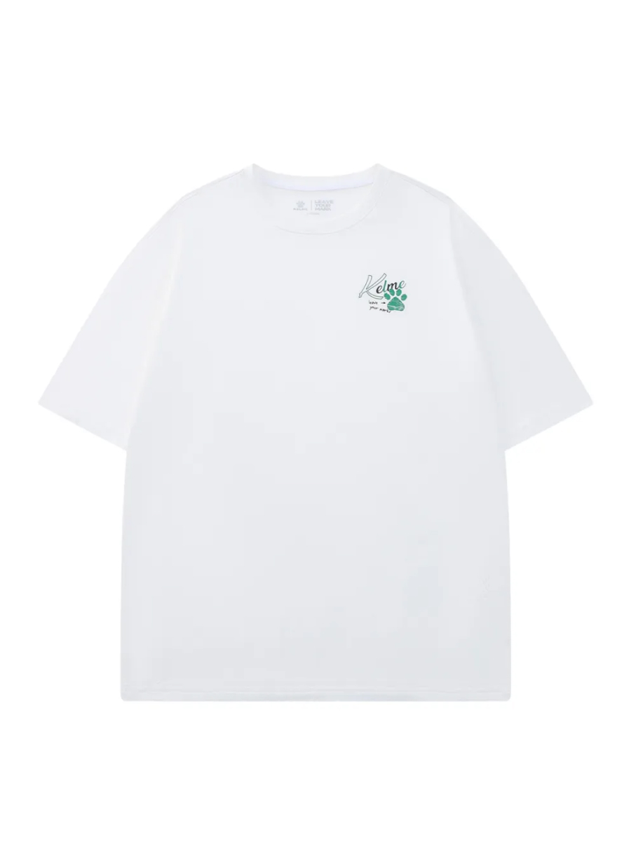 Футболка KELME Crew Neck Short-sleeved T-shirt White