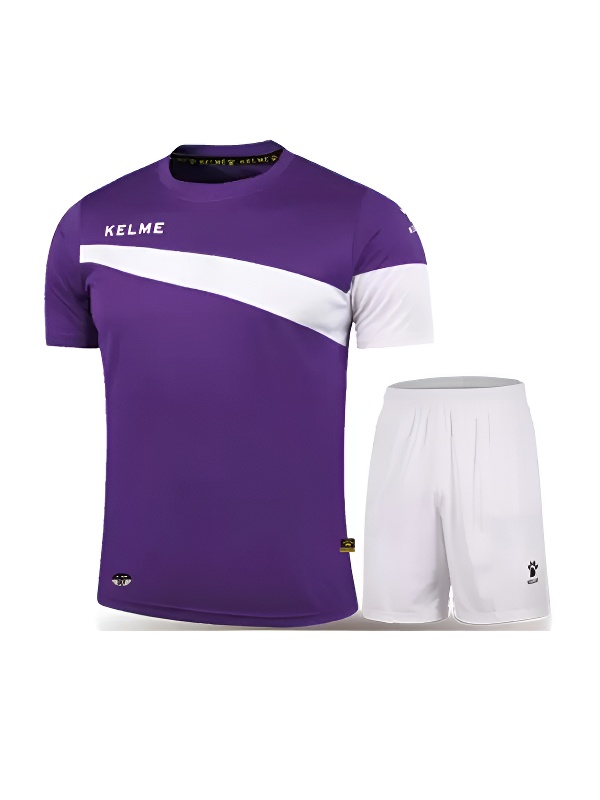 Детская футбольная форма KELME Short Sleeve Football Kid Set (Light Purple/White)