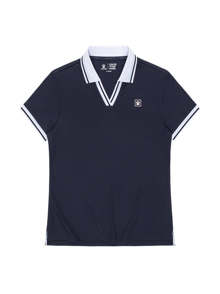 Футболка KELME Short Sleeve Polo Shirt Dark Blue
