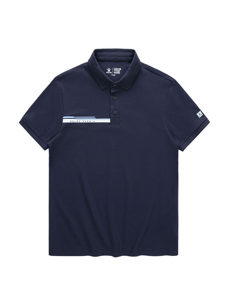 Футболка KELME Short Sleeve Polo Shirt Dark Blue