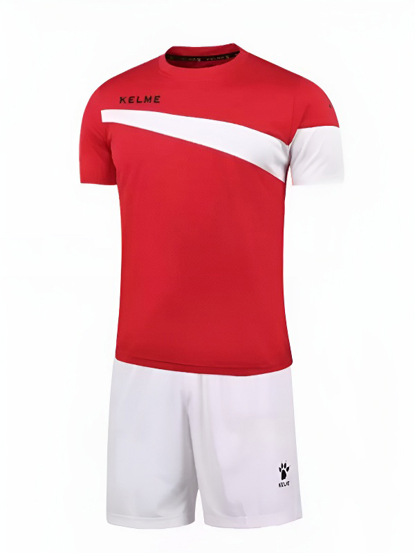 Детская футбольная форма KELME Short Sleeve Football Set (Red/White)