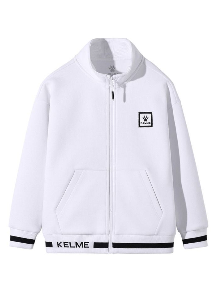 Детская олимпийка KELME Boys Knitted Jacket White