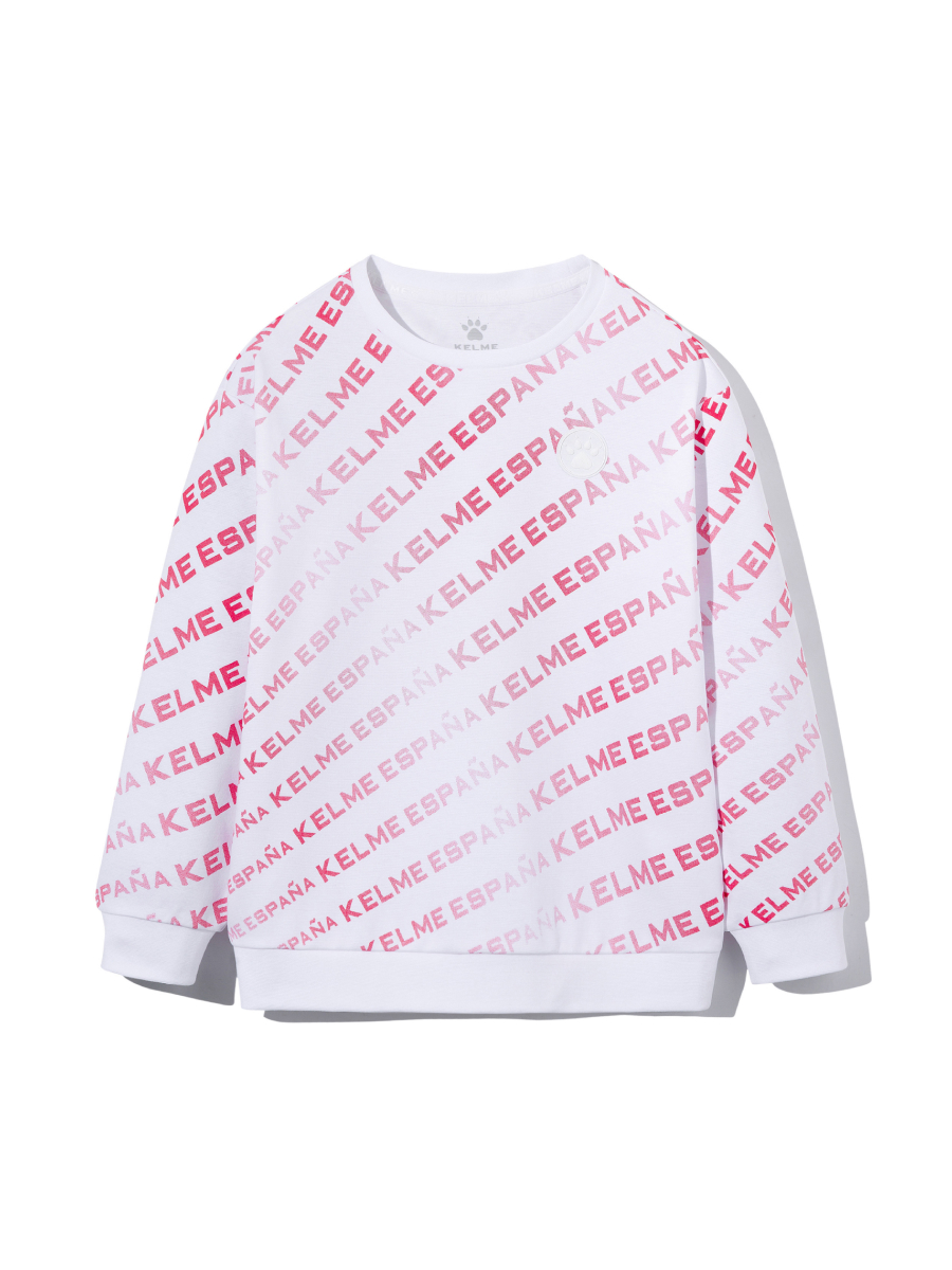 Детский свитшот KELME Round Neck Sweater White