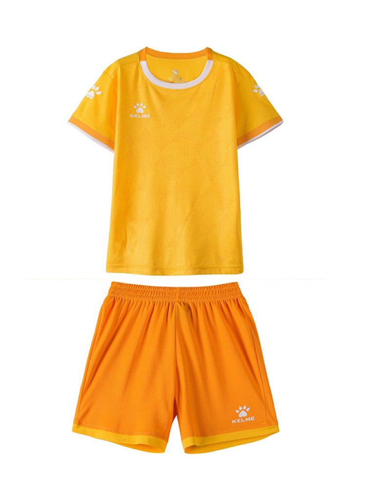 Детская футбольная форма KELME Short-Sleeved Football Suit Orange
