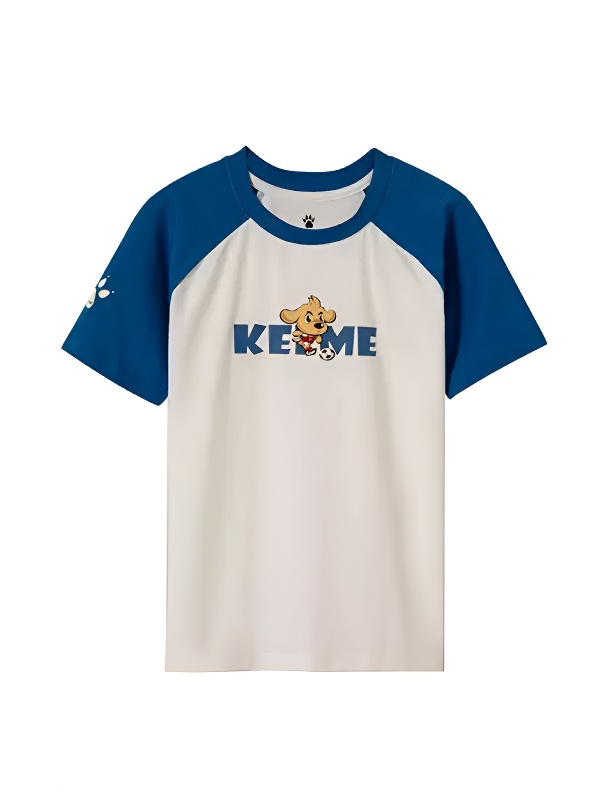 Детская футболка KELME Children's T-Shirt (White/Blue)