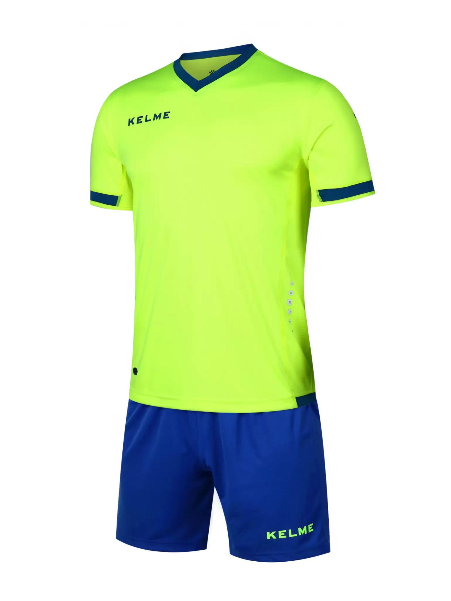 Футбольная форма KELME Short Sleeve Football Set (Light Green/Blue)