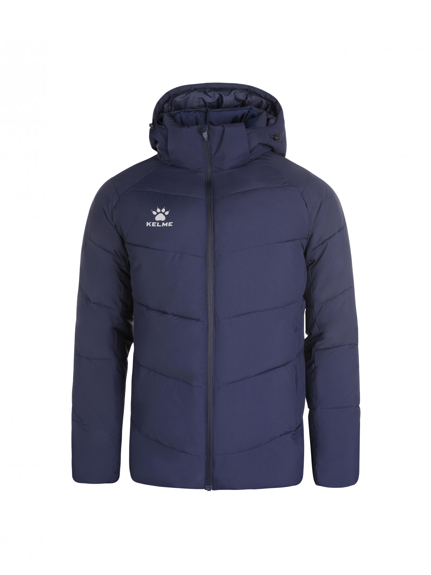 Пуховик KELME Hooded Short Padded Jacket Dark Blue