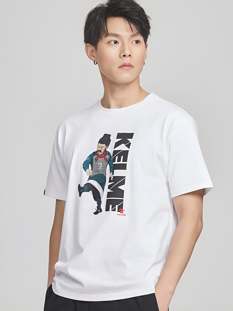 Футболка KELME Round Neck Short Sleeve T-Shirt White