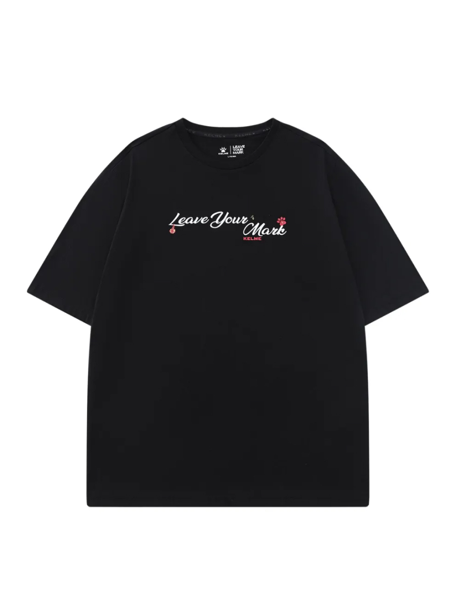 Футболка KELME Crew Neck Short-sleeved T-shirt Black