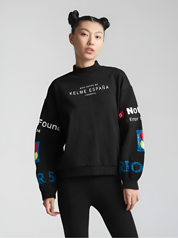 Свитшот KELME Round Neck Sweater Black