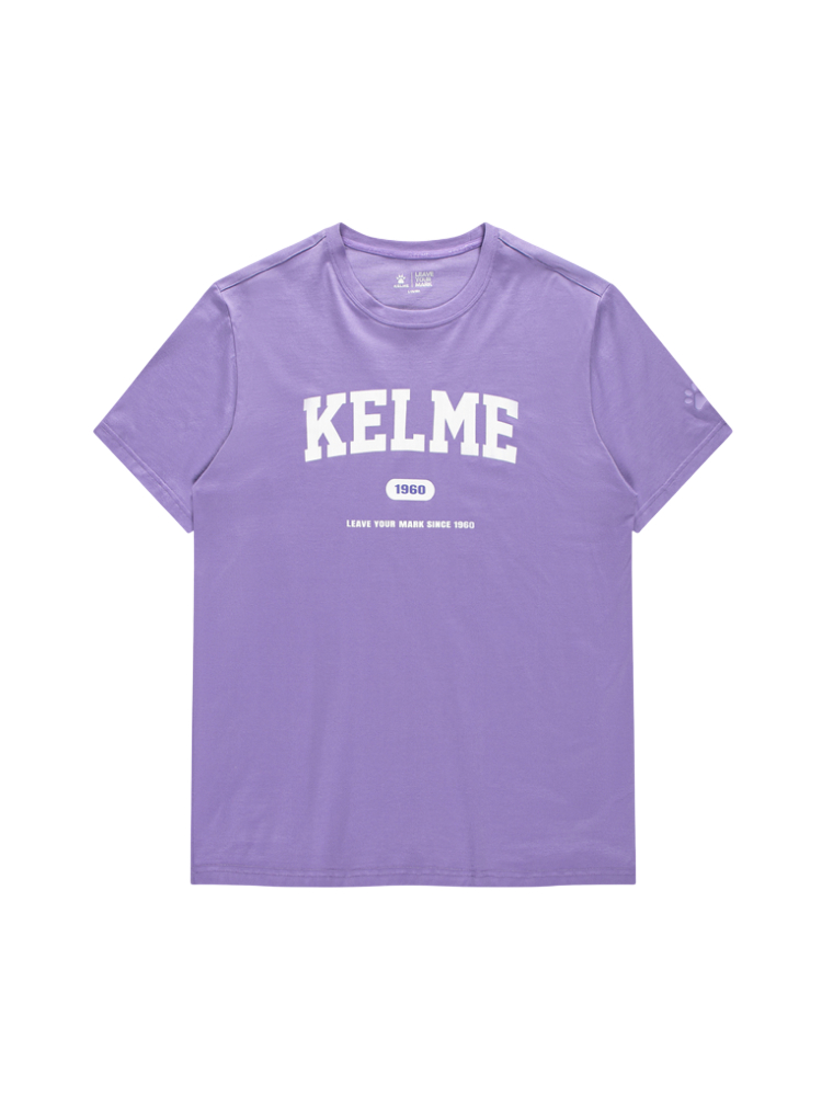 Футболка KELME Round Neck Short Sleeve T-Shirt Violet