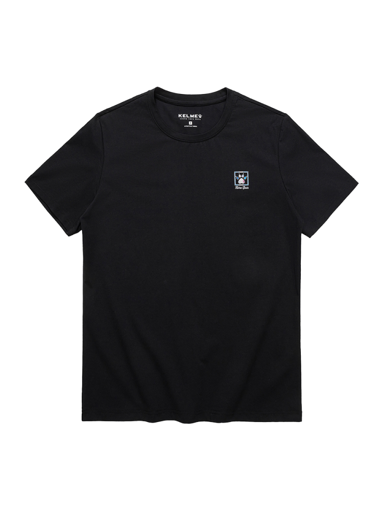 Футболка KELME Round Neck Short Sleeve T-shirt Dark Blue