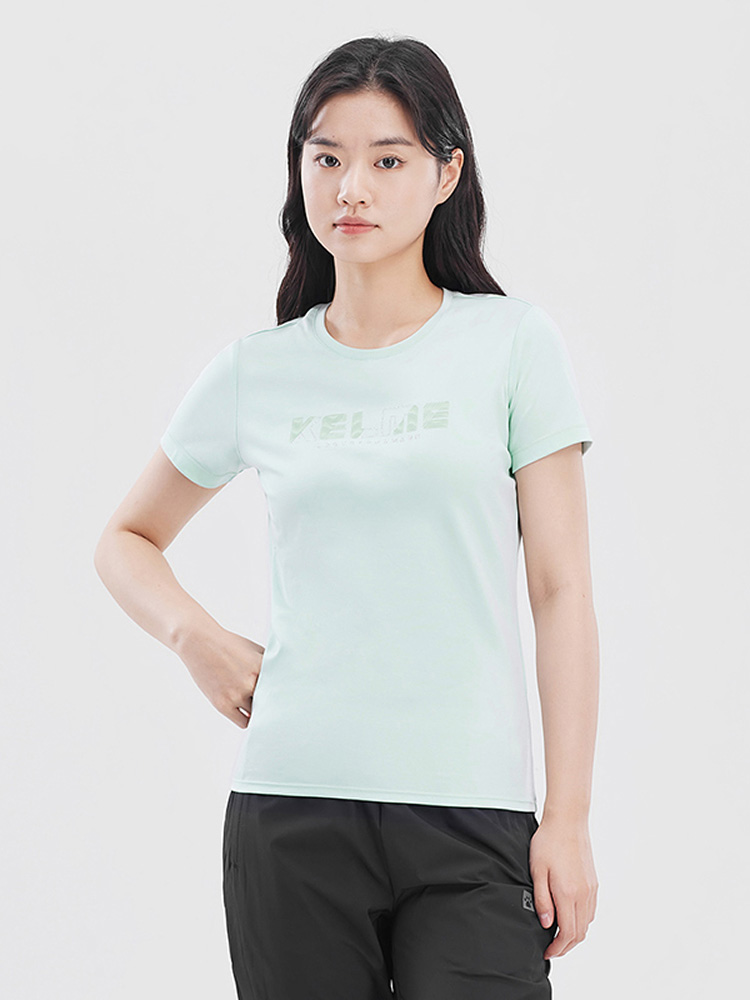 Футболка KELME Round Neck Short Sleeve T-Shirt Green