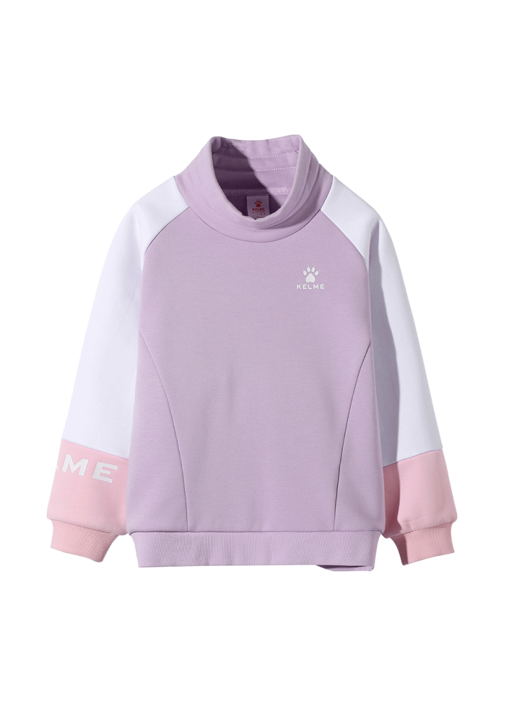 Детский свитшот KELME Girl's Round Neck Sweater Light Purple