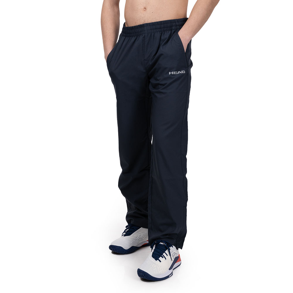 Брюки тренир. муж. HEAD Club Pants M 811329-NV-L, р.L, 100% полиэстер, темно-синий