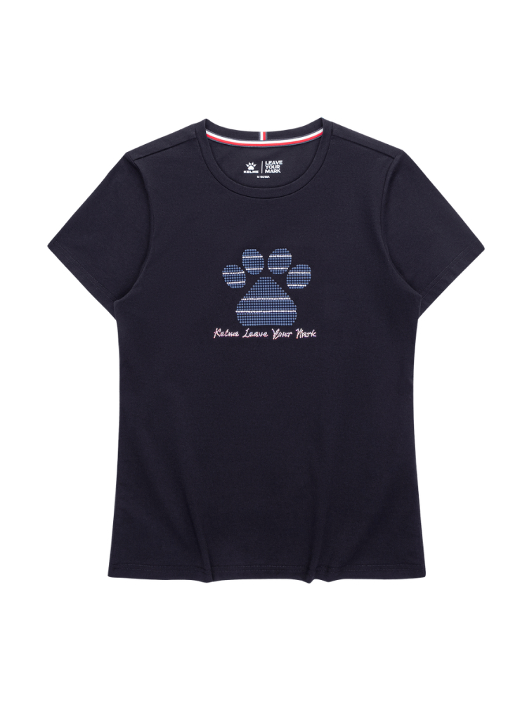 Футболка KELME Round Neck Short Sleeve T-Shirt Dark Blue