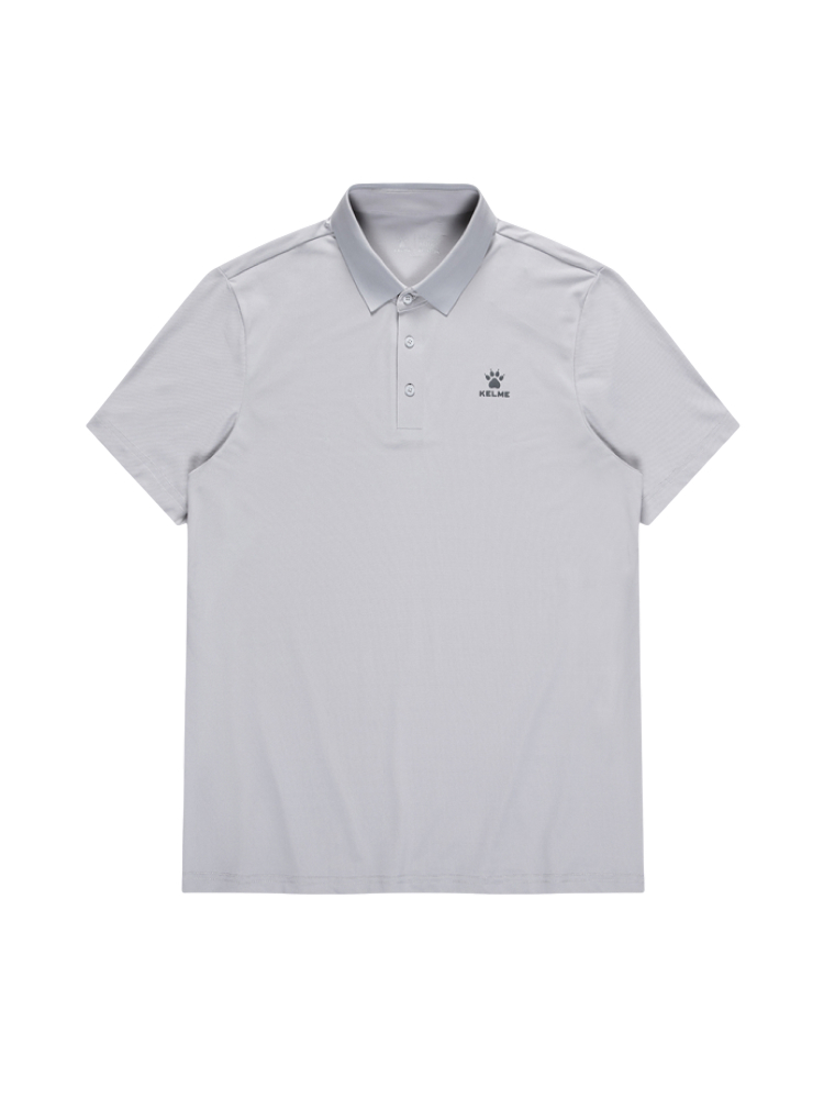 Футболка-поло KELME Short Sleeve Polo Shirt Grey