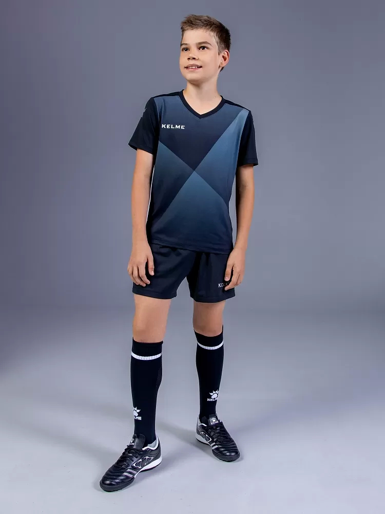Детская футбольная форма KELME Short Sleeve Football Set Black