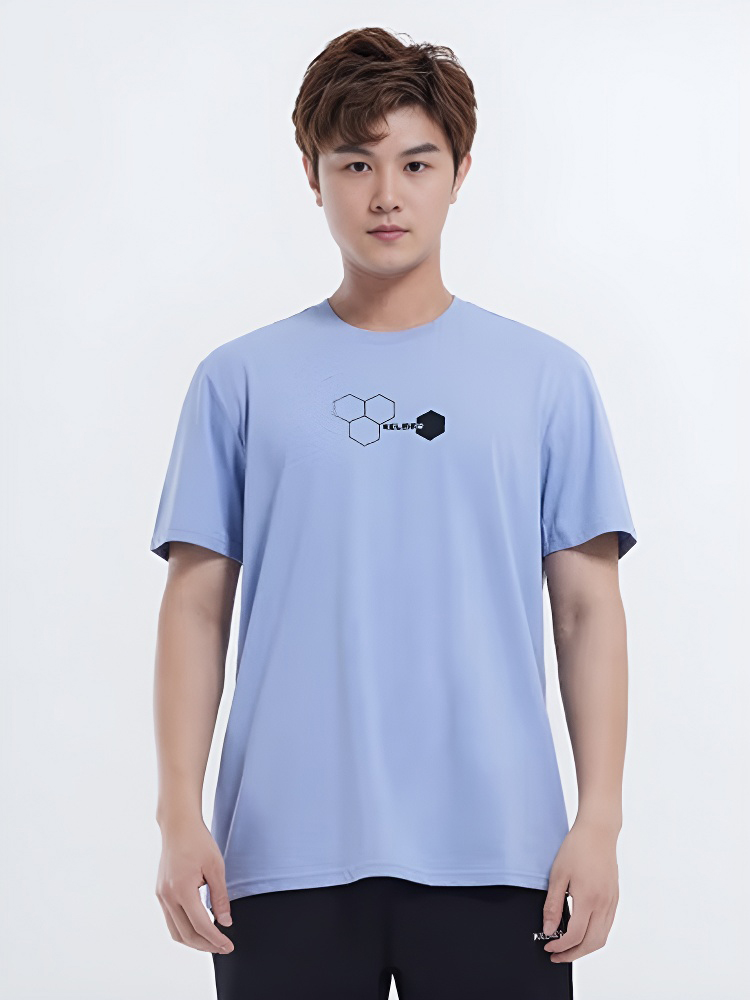 Футболка KELME Round Neck Short Sleeve T-Shirt Light Blue
