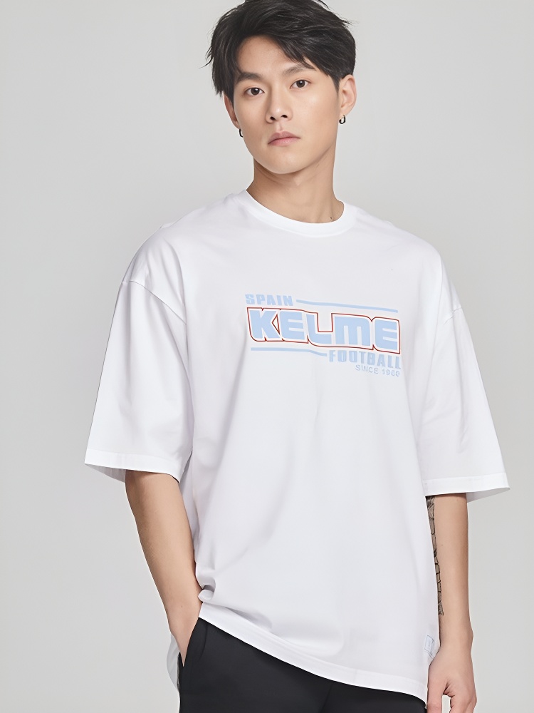 Футболка KELME Round Neck Short Sleeve T-Shirt White