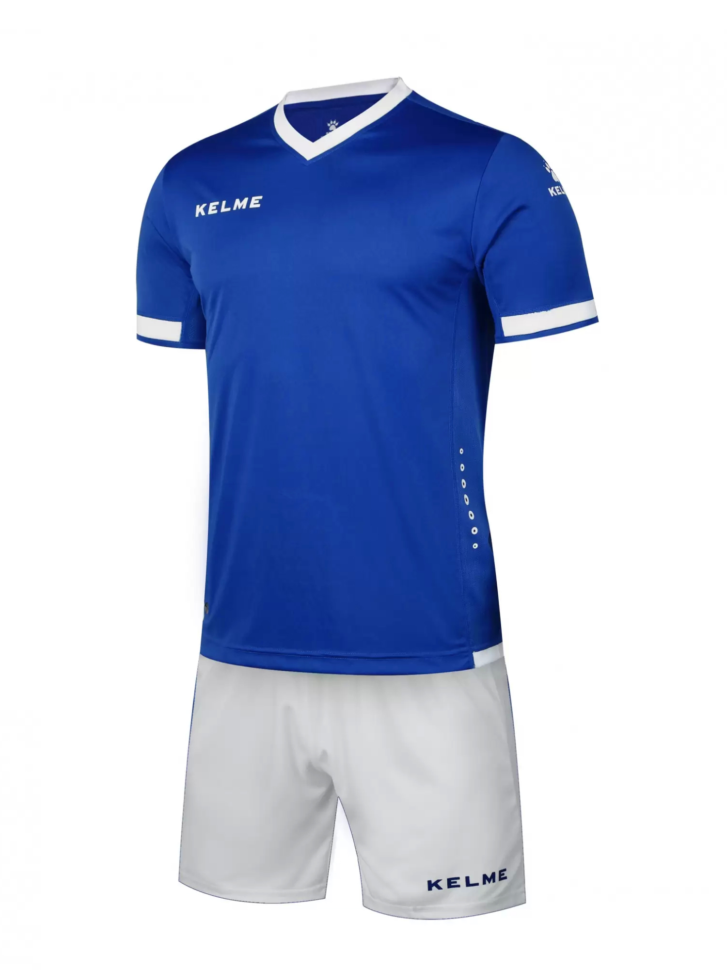 Детская футбольная форма KELME Short Sleeve Football Kid (Blue/White)