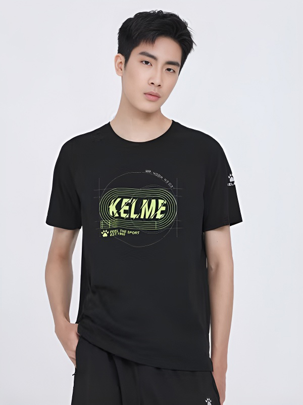 Футболка KELME Round Neck Short Sleeve T-shirt Black