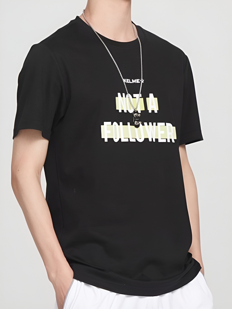 Футболка KELME Round Neck Short Sleeve T-Shirt Black