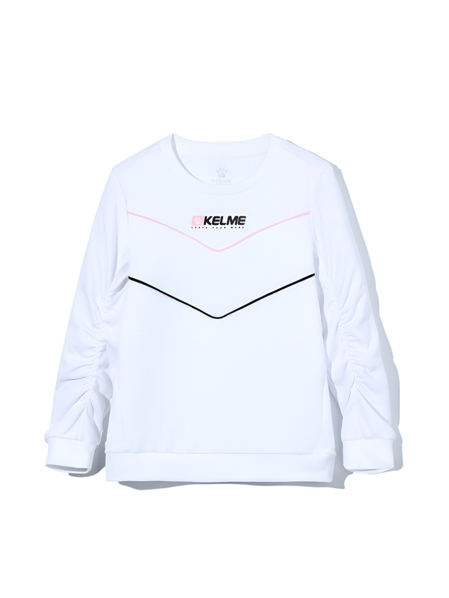 Детский свитшот KELME Girl's Round Neck Sweater White