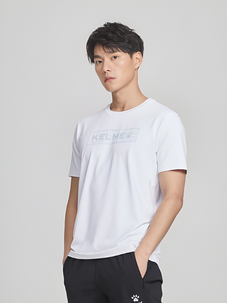 Футболка KELME Round Neck Short Sleeve T-Shirt White