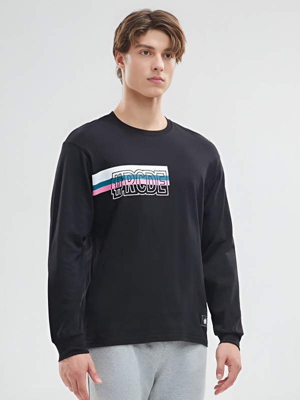 Свитшот KELME Round Neck Long Sleeve T-Shirt Black