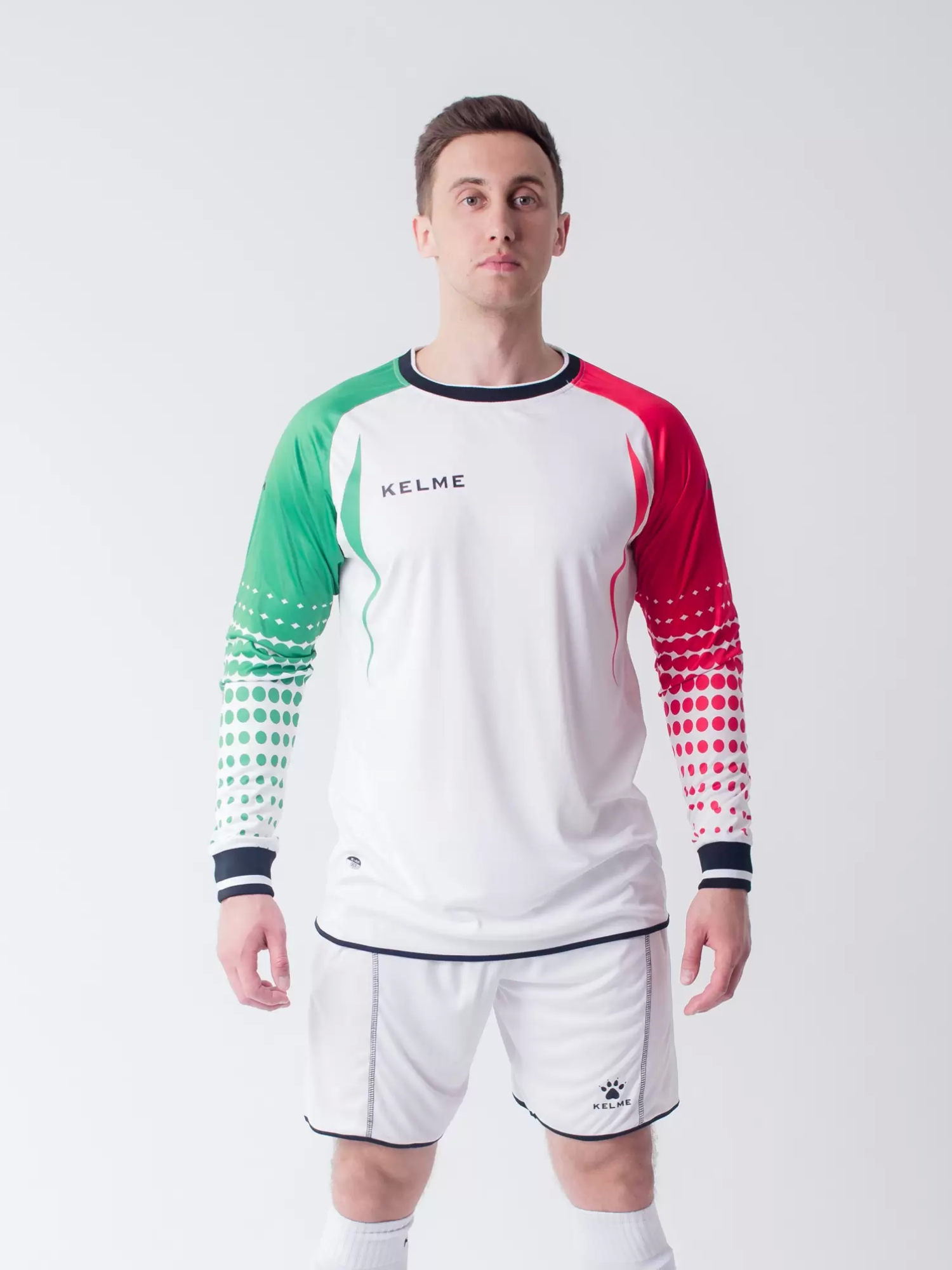 Вратарская форма KELME Set Stopped (White/Red)