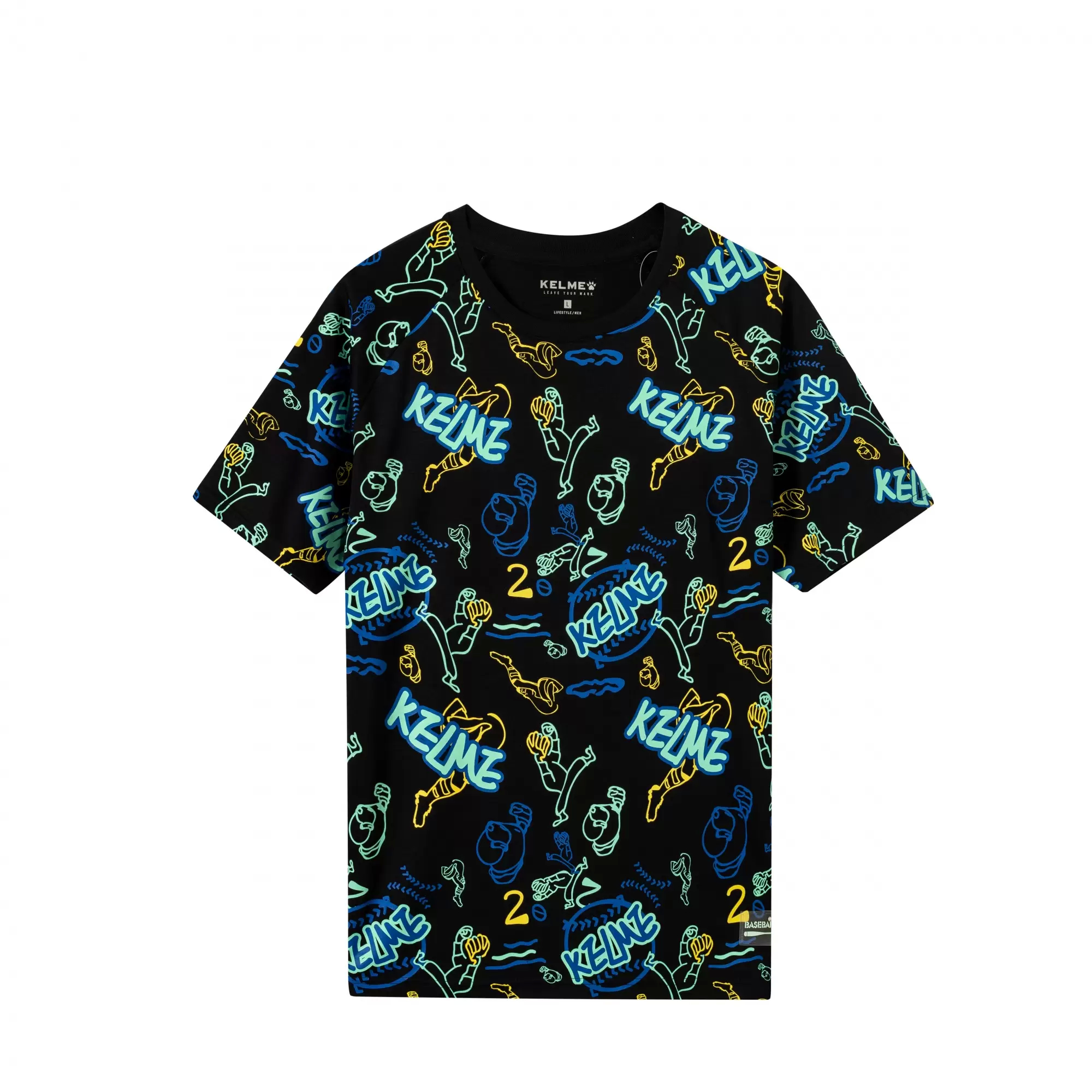 Футболка KELME Round Neck Short T Black
