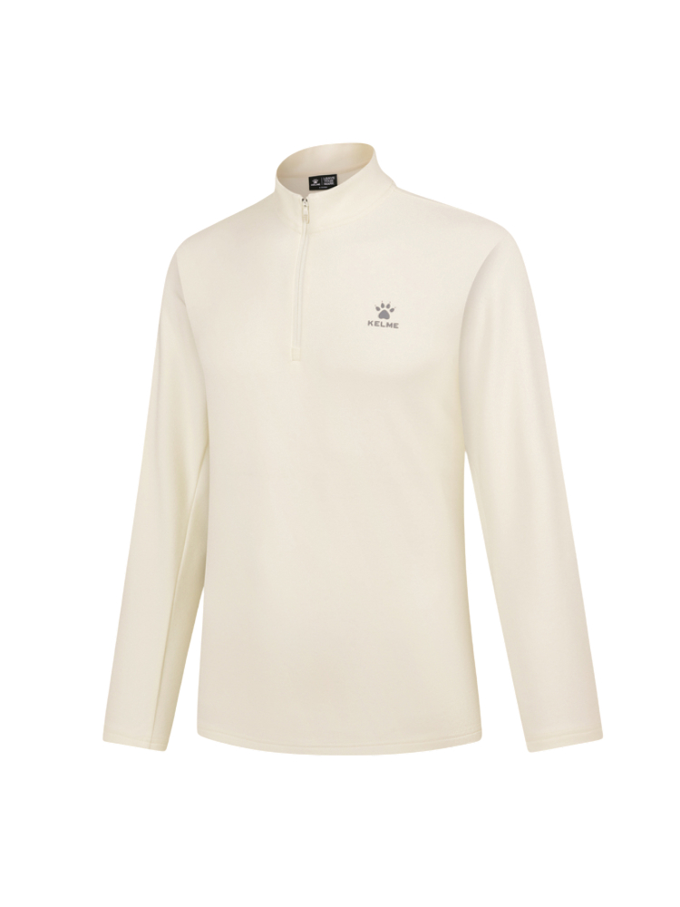 Олимпийка KELME Half Placket Long Sleeve T-shirt White