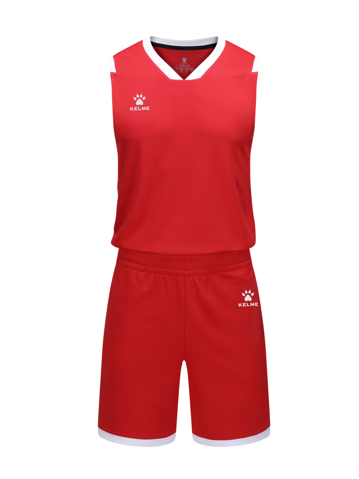 Детская баскетбольная форма KELME Children's Basketball Uniform Red