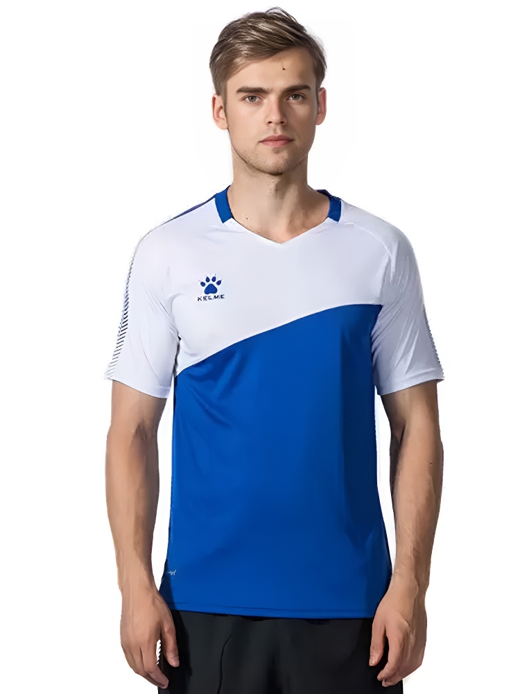 Футболка KELME Short Sleeve Football Shirt (Blue/White)