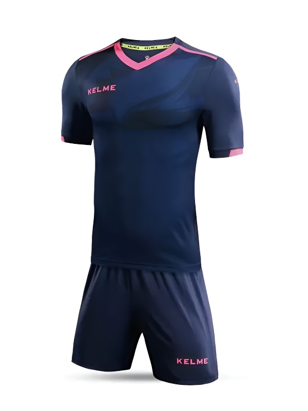 Детская футбольная форма KELME Short Sleeve Football Set Kids Dark Blue