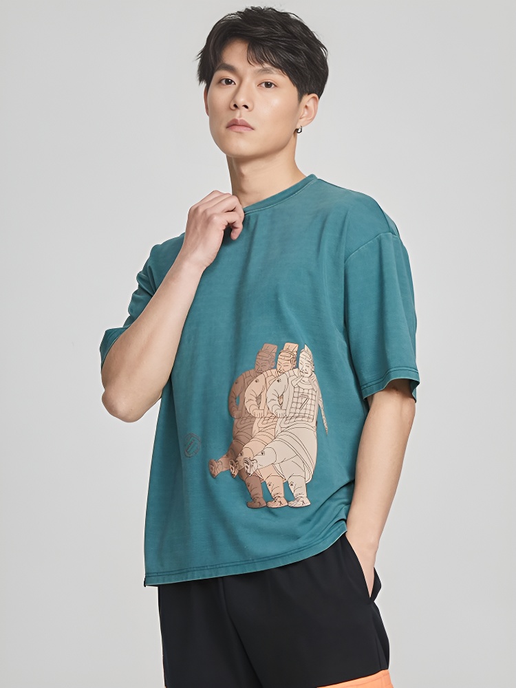 Футболка KELME Round Neck Short Sleeve T-Shirt Teal
